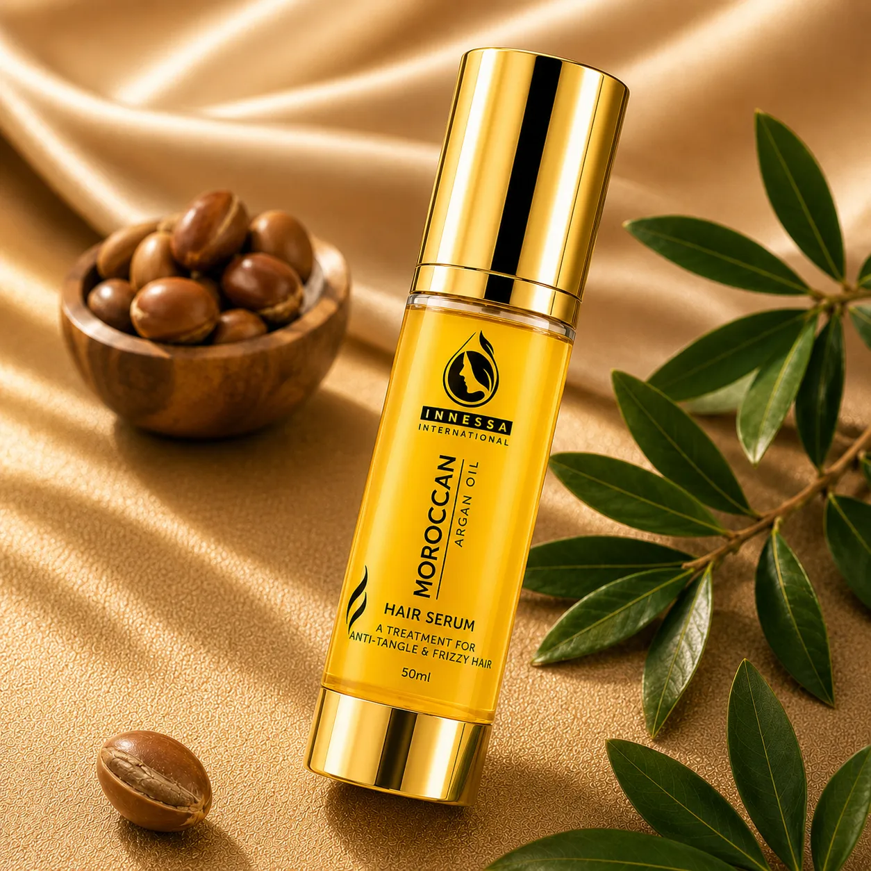 INNESSA Moroccan Argan Oil Hair Serum Secondary